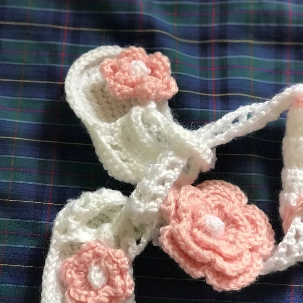 3 Piece Baby Crochet Diaper Cover,Headband,Booties